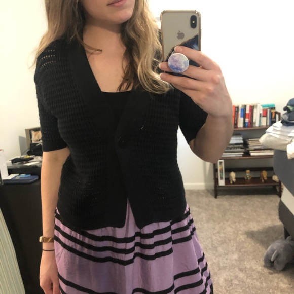 Short Sleeved Knitted Cardigan - Picture 5 of 6